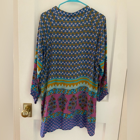Purple Tolani Silk Tunic - Picture 2 of 4